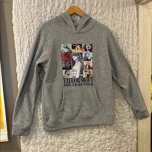 Gray Taylor Swift “The Eras Tour” Hoodie, Size: Small